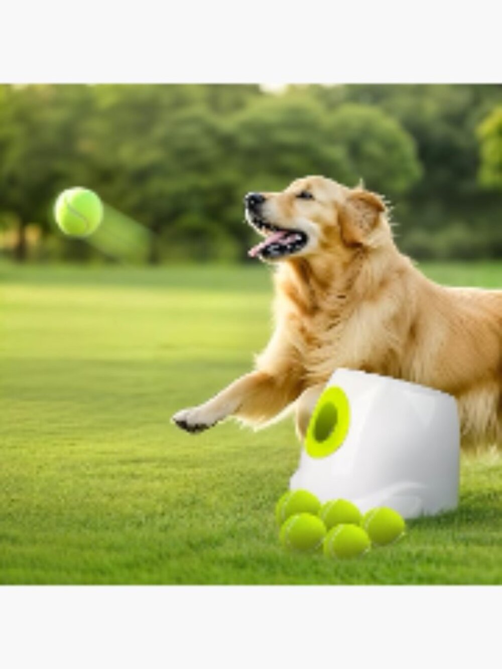 Automatic Dog Ball Launcher, Interactive Fetch Toy, Rechargeable Pet Ball